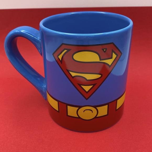 Silver Buffalo DC Comics Superman Uniform-Themed Blue Yellow And Red Mug - Picture 3 of 6